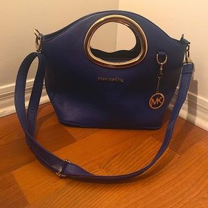 Navy blue Michael Kors purse